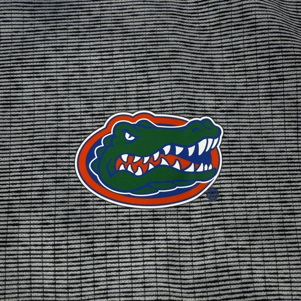 Nike Dri Fit Polo Shirt Florida Gators Polyester Gray Blue Mens Small S